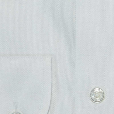 Contemporary fit, Concealed Button Down Collar, Two Button Cuff In White Oxford Cotton