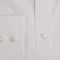 Contemporary Fit, Cutaway Collar, 2 Button Cuff Shirt in Plain White Poplin