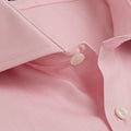 Contemporary Fit, Cutaway Collar, Two Button Cuff in Pink Herringbone