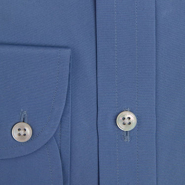 Contemporary Fit, Cutaway Collar, Two Button Cuff in Plain Mid Blue