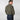 Contemporary Fit Green Fine Corduroy Shirt with Button Down Collar & Two Button Cuff