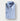 Contemporary Fit Mid Blue Bengal Stripe Cotton Shirt with Classic Collar & Two Button Cuff