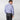 Contemporary Fit Navy Houndstooth Cotton Shirt with Cut - Away Collar & Two Button Cuff