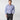 Contemporary Fit Navy Houndstooth Cotton Shirt with Cut - Away Collar & Two Button Cuff