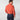 Contemporary Fit Orange Fine Corduroy Shirt with Button Down Collar & Two Button Cuff