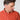 Contemporary Fit Orange Fine Corduroy Shirt with Button Down Collar & Two Button Cuff