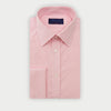 Contemporary Fit Pink Gingham Check Cotton Shirt with Classic Collar & Double Cuff