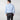 Contemporary Fit Plain Sky Blue Cotton Poplin Shirt with Classic Collar & Two Button Cuff
