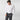 Contemporary Fit Plain White Cotton Poplin Shirt with Classic Collar & Two Button Cuff