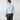 Contemporary Fit Sky Blue Hairline Stripe Cotton Poplin Shirt with Classic Collar & Two Button Cuff