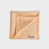 Cream & Navy Small Spot Silk Pocket Square