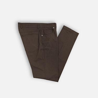 Dark Brown 5 Pocket Cotton Jeans