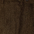 Dark Brown Pure Wool Trousers
