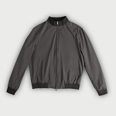 Dark Brown Zip Deck Lightweight Jacket