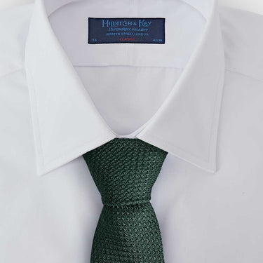 Dark Green Grenadine Silk Tie