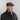 Dark Grey Plain Weave Wool Flat Cap
