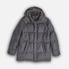 Dark Grey Wool & Silk Blend Mante Coat