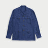 Deep Blue Herringbone Brando Overshirt
