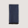 Deep Blue Herringbone Silk & Cashmere Scarf