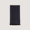 Deep Navy Herringbone Silk & Cashmere Scarf