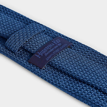 Denim Blue Grenadine Silk Tie