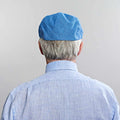 Denim Blue Linen Flat Cap