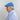Denim Blue Linen Flat Cap