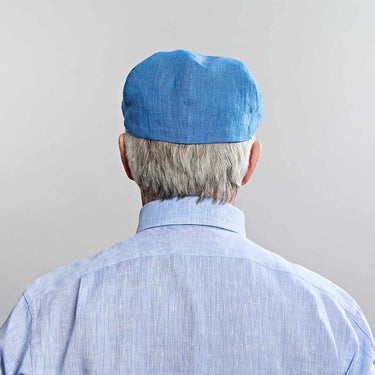 Denim Blue Linen Toni Cap