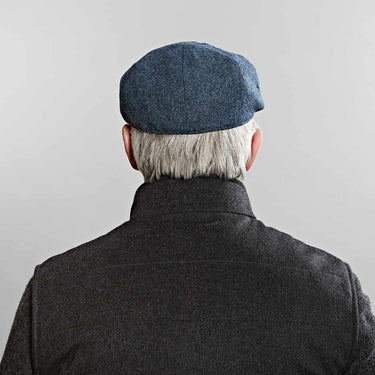 Denim Blue Plain Weave Gatsby Cap