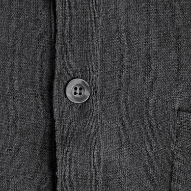 Derby Grey 100% Cashmere Cardigan