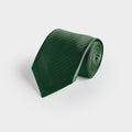 Forest Green Herringbone Silk Tie