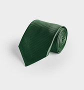 Forest Green Herringbone Silk Tie