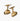 Gold Plated Bowler Hat & Umbrella Cufflinks