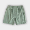 Green Gingham Check Cotton Poplin Boxer Shorts