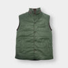 Green Leather Button-Up Gilet