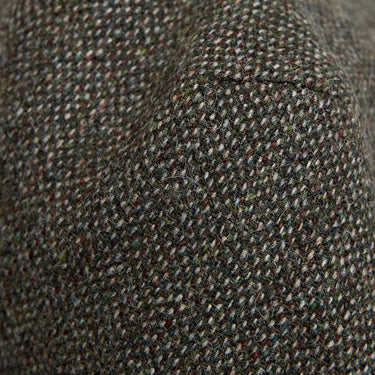Green Tweed Wool Flat Cap