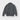 Grey Cashmere Baseball Cardigan with Brown Trim