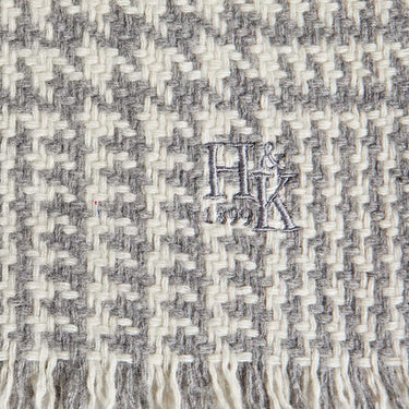 Grey Glen Check Deluxe 4 - Ply Cashmere Scarf