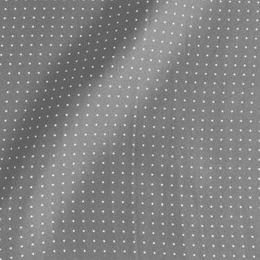 Grey & White Small Spot Silk Pocket Square