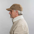 Light Brown Hopsack Linen Baseball Cap