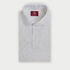 Light Grey Short Sleeve Cotton Polo Shirt