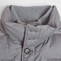 Light Grey Wool & Silk Blend Mante Coat