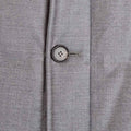 Light Grey Wool & Silk Blend Mante Coat