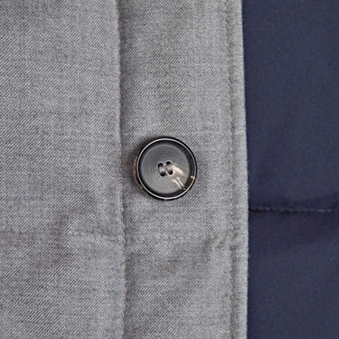 Light Grey Wool & Silk Blend Mante Coat