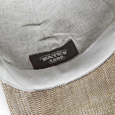 Light Olive Herringbone Linen Baseball Cap