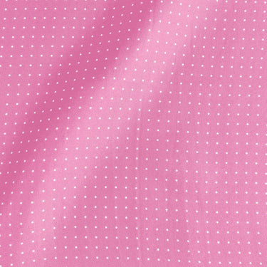 Light Pink & White Small Spot Silk Pocket Square