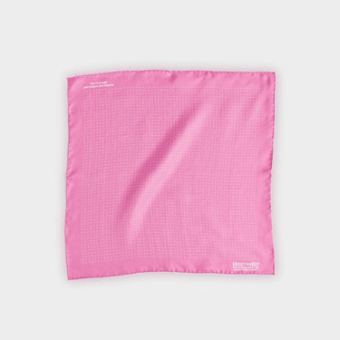 Light Pink & White Small Spot Silk Pocket Square