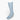 Long Plain Light Blue Cotton Socks