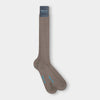 Long Plain Light Grey Cotton Socks