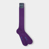 Long Violet Cotton Socks